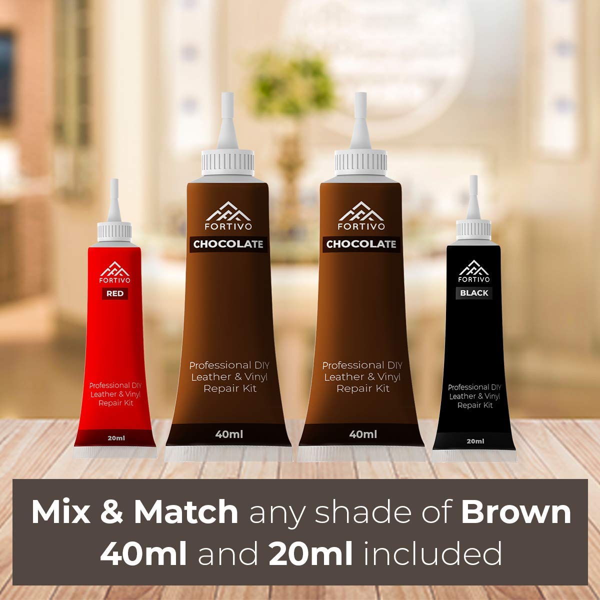 Leather Repair Kits for Couches Dark Brown, Leather Repair Kit for