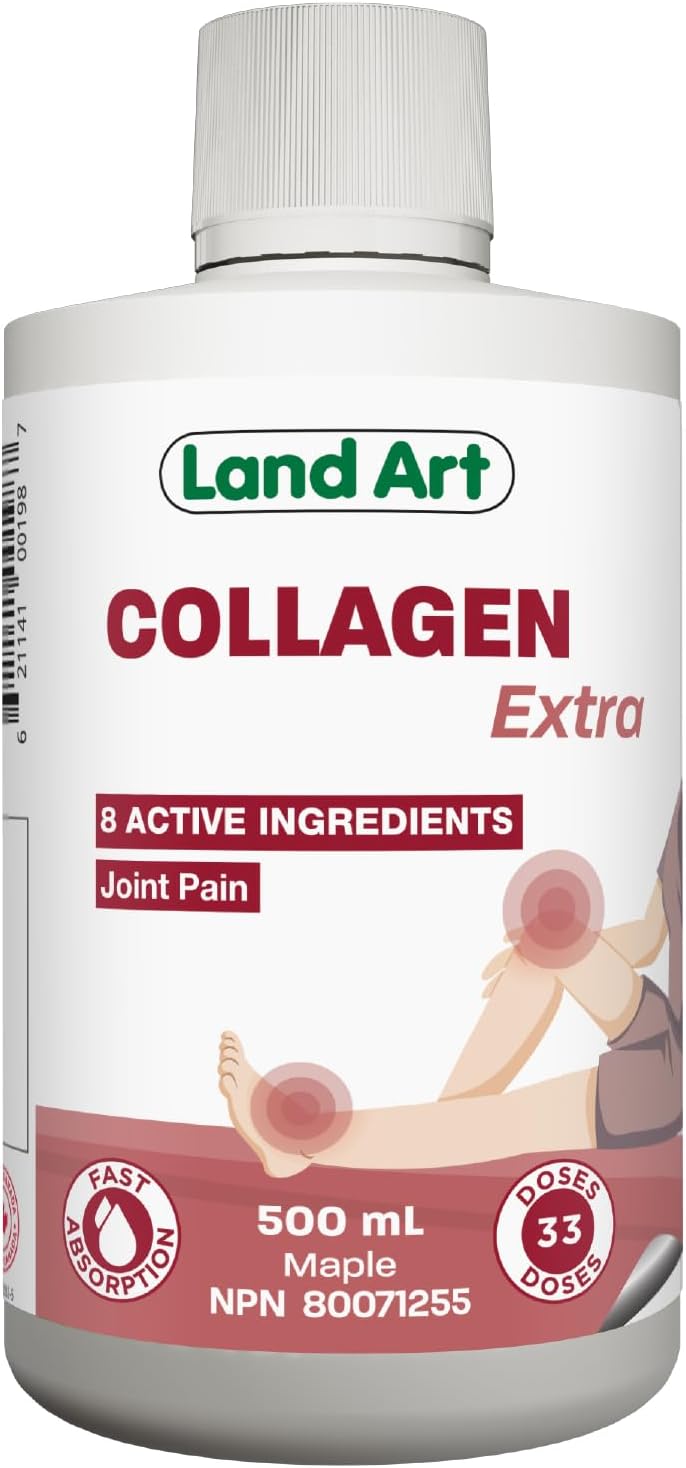 Collagen Extra Supplement – Complete Joint Care Formula – Fast Action – With Two Natural Anti-Inflammatory – 500ml – Non-GMO – Gluten Free – No Added Sugar – Made in Canada Collagen Extra Supplement – Complete Joint Care Formula – Fast Action – With Two Natural Anti-Inflammatory – 500ml – Non-GMO – Gluten Free – No Added Sugar – Made in Canada