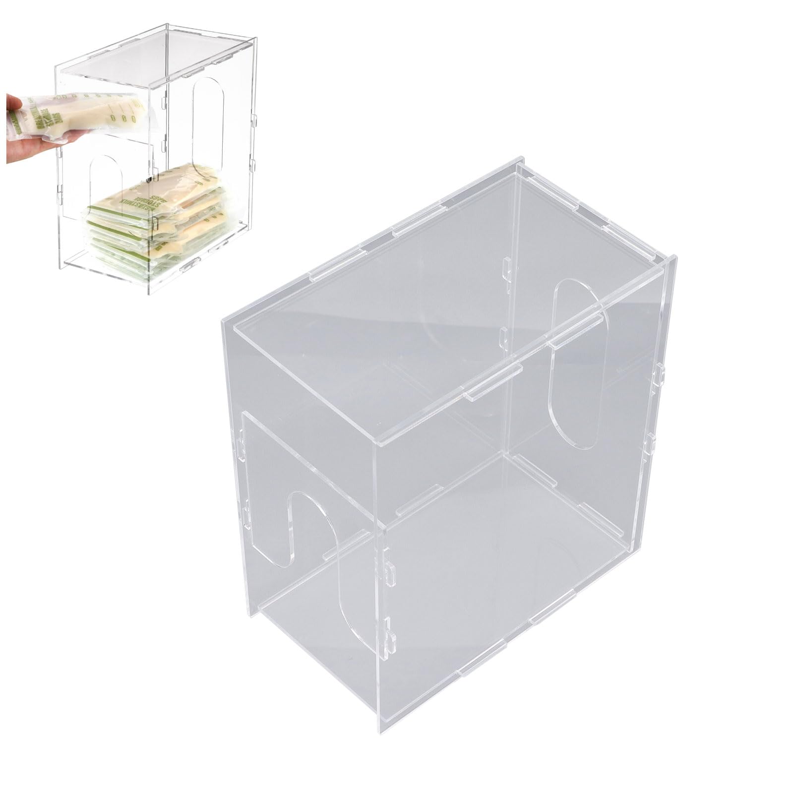 Tour de Récipient de Lait Maternel, Organisateur Acrylique Réutilisable, Stockage Efficace, Durable et Sûr, Aspect Transparent, Facile à Utiliser, Taille Compacte pour la Maison