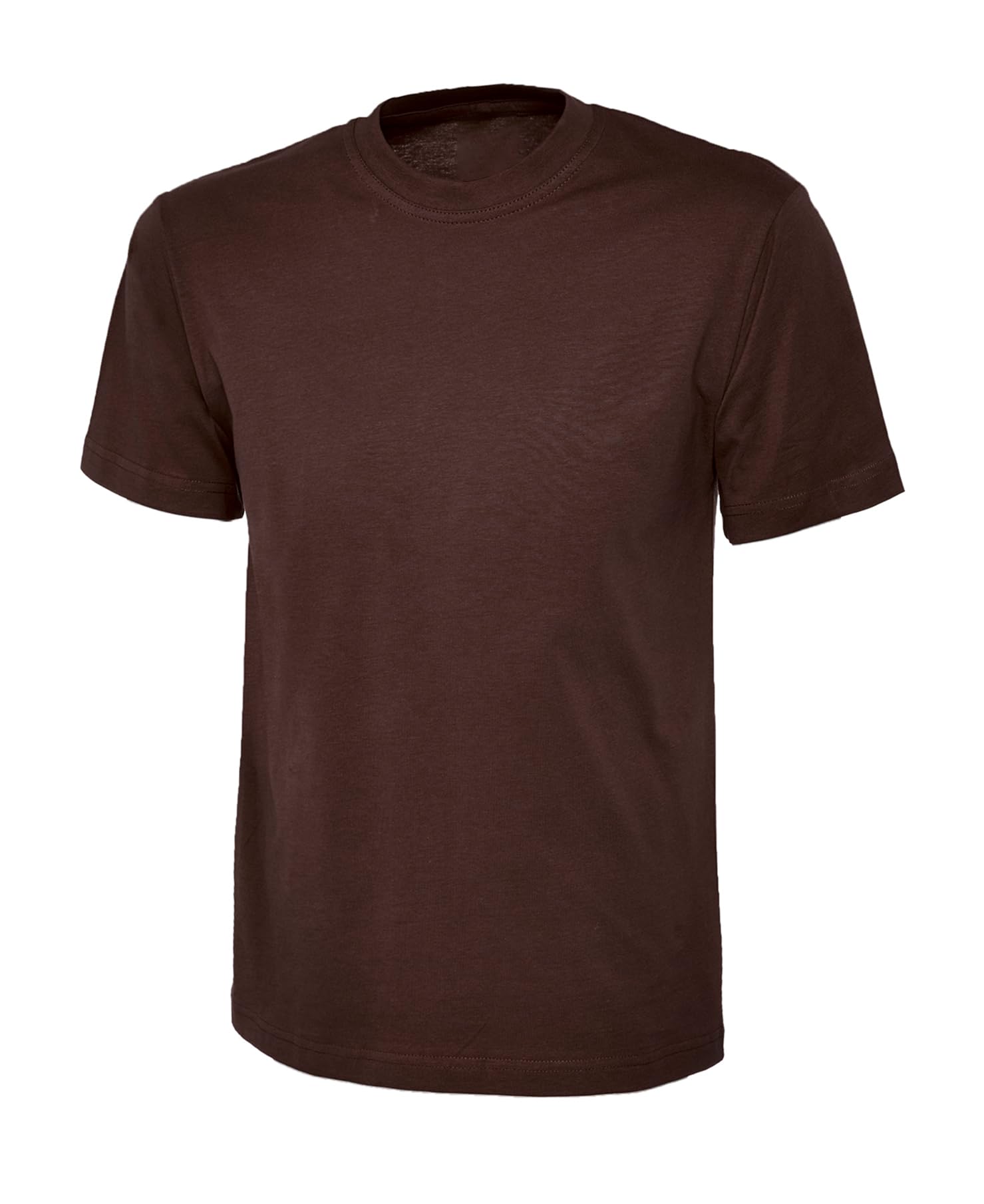 COOZO Mens Classic T-Shirt - Brown - 5XL
