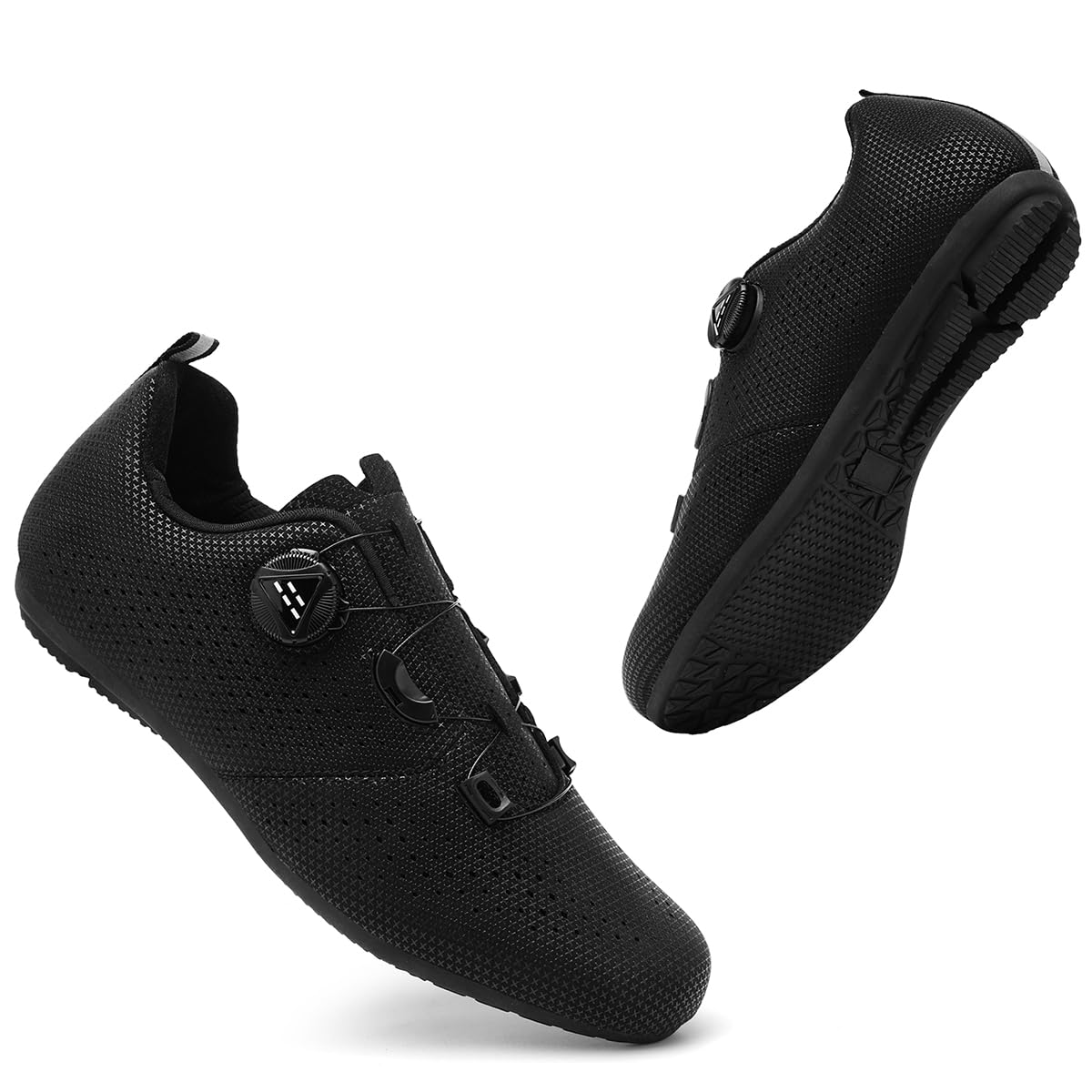 Zapatillas Ciclismo Sin Calas Hombre Mujer, Antideslizantes Zapatos Bicicleta de Carretera Montaña con Suela de Goma