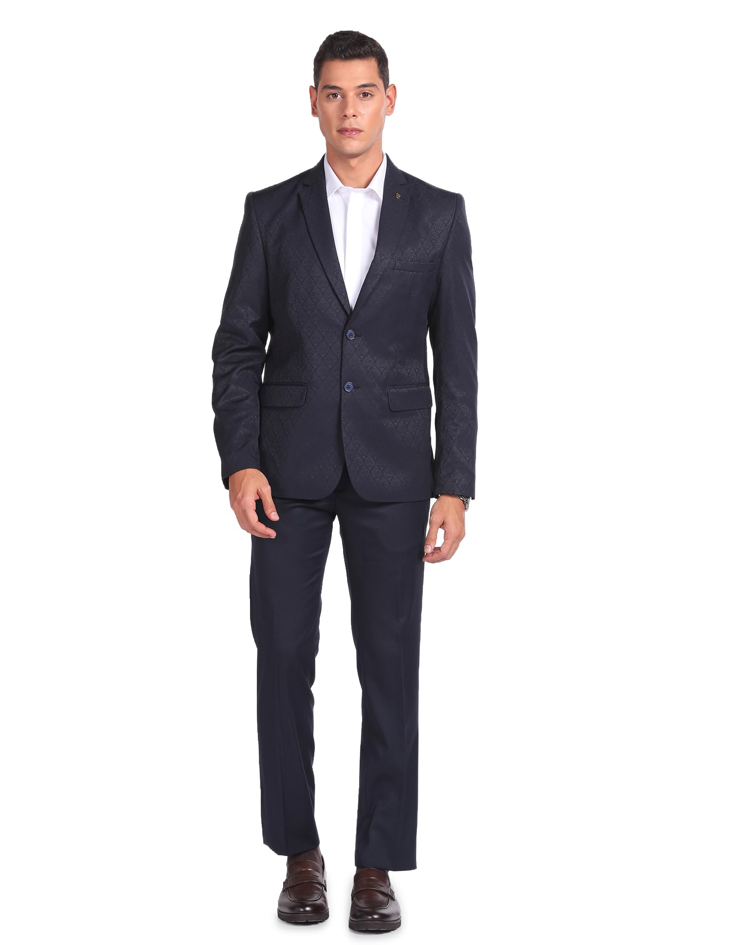 Tailored Fit Jacquard Suit-image-29