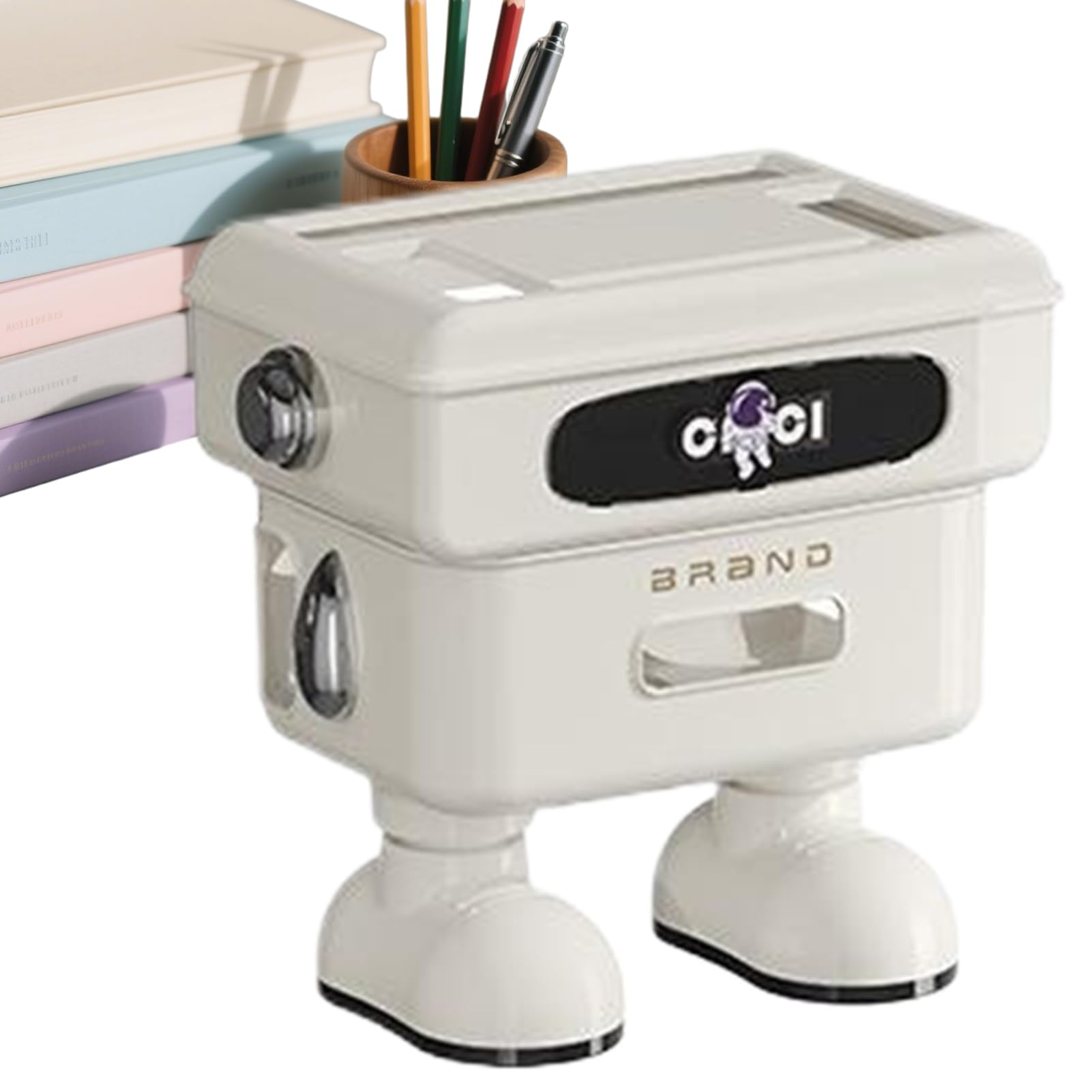Scatola Di Archiviazione Per Router Wi-Fi Supporto Robot Per Scrivania | Ripiano Per Router Per Casa Soggiorno Camera Da Studio Supporto TV Posto Di Lavoro Centro Intrattenimento Console
