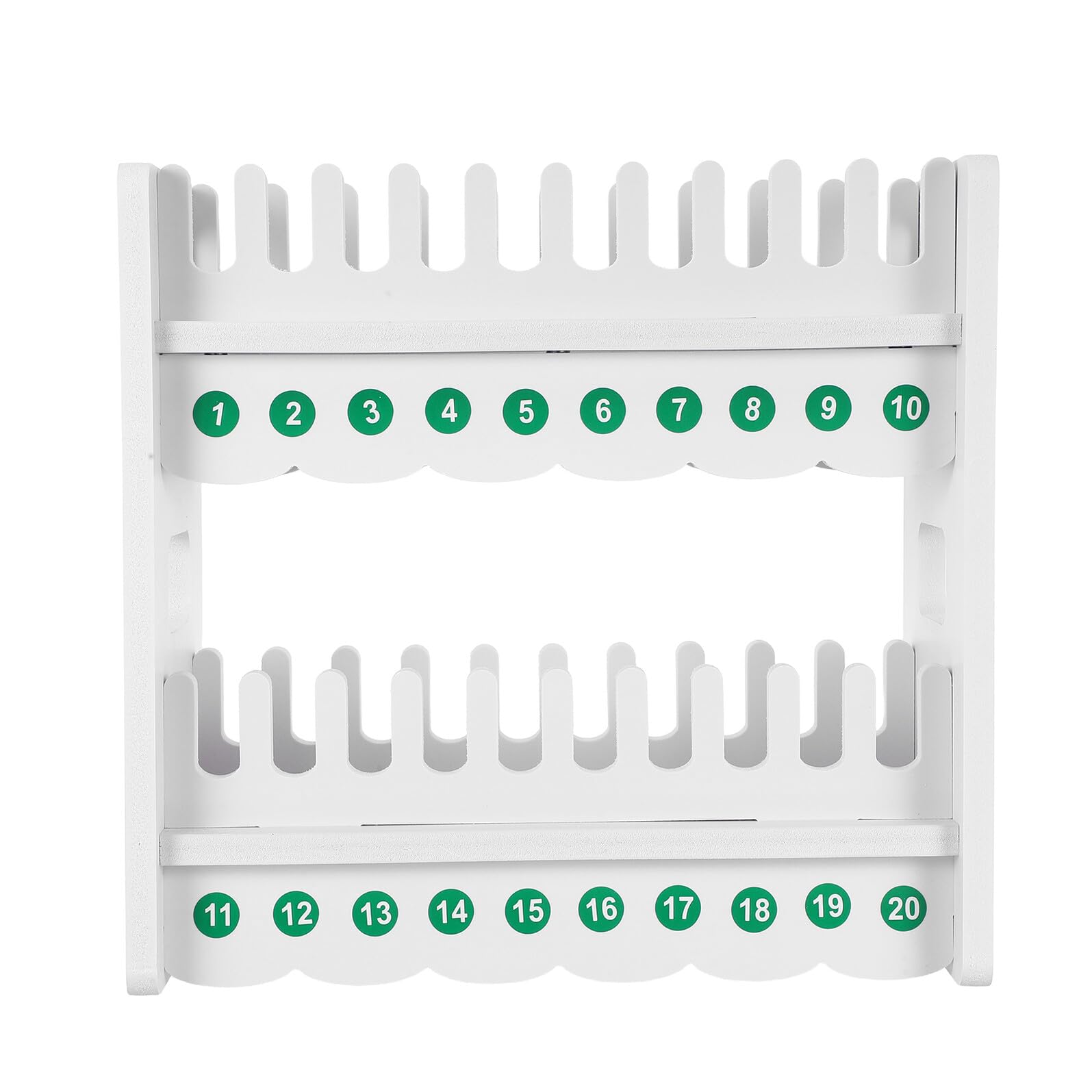 Gatuida Supporto per Smartphone da Tavolo a 2 Livelli, Organizer Multistrato in Plastica Bianca, Base Stabile per Scrivania e Aula, Compatibile con Telefoni Mobili