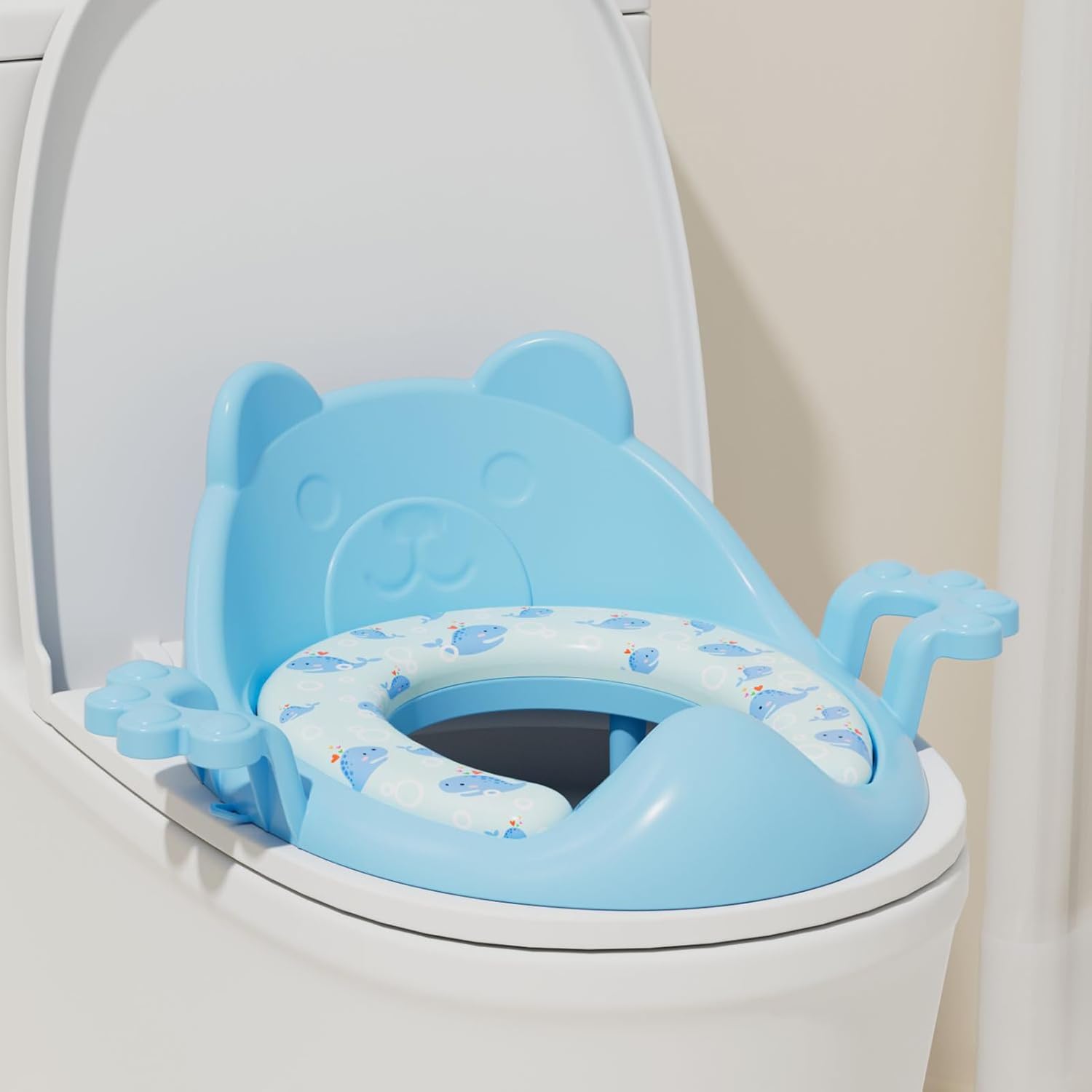 Potty Seat - Non Slip Easy To Clean Cushion Pad,Potty Training Cushion,for Boys Girls Children Kid Traveling Home Bathroom Indoor Outdoor Camping RV Dorm