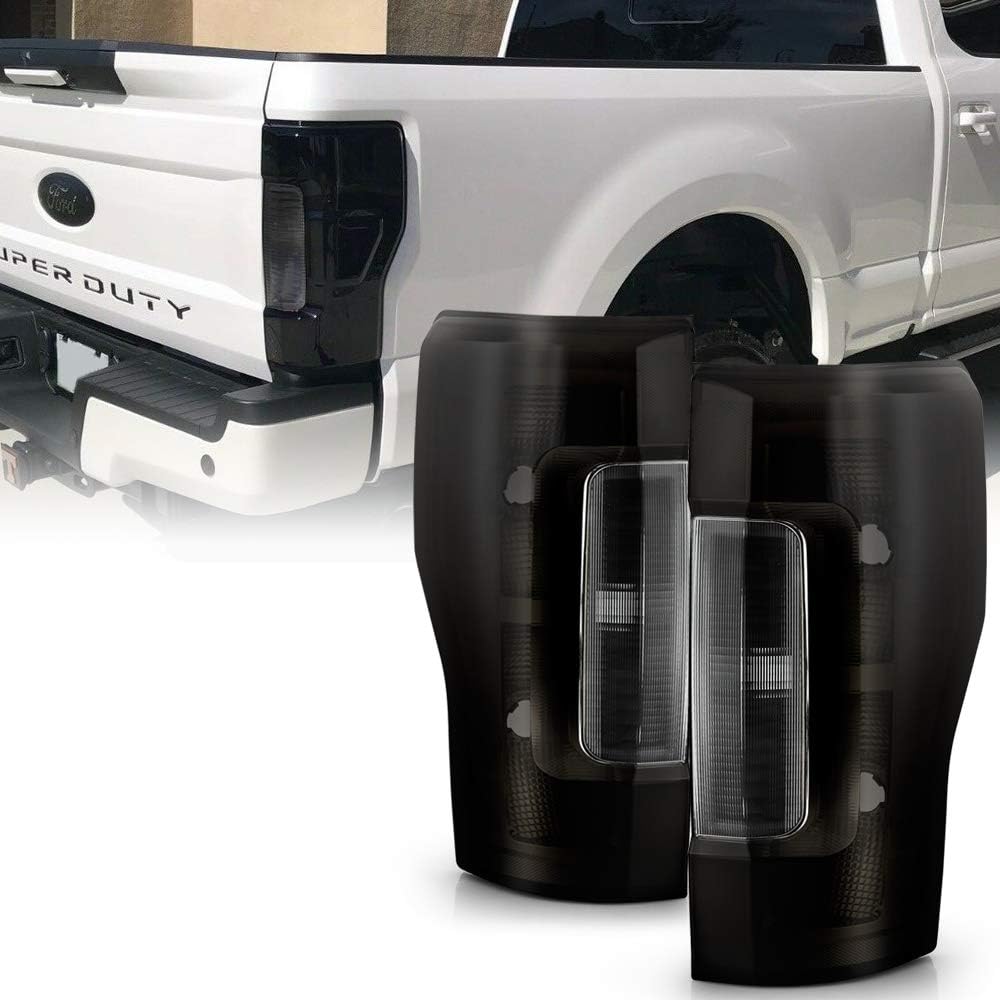 F250 Tail Lights Tinted Tail Lights GRAND ORANGE Tail Lights Assembly Rear Lights Tail Lamp Compatible With Ford F250 F350 F450 F550 Super Duty 2008-2016 Pair Driver And Passenger Side W/o Bulb - Foto 9