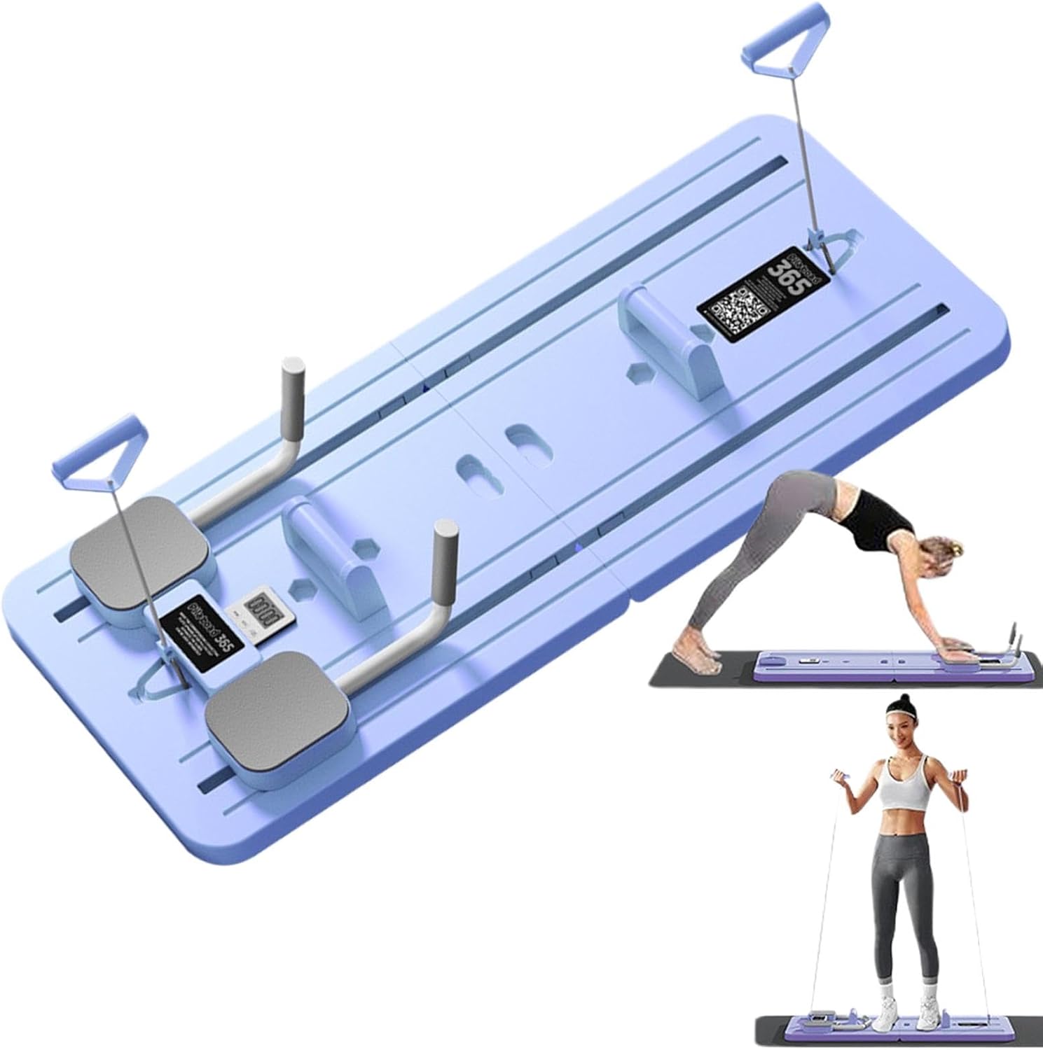 ピラティスリフォーマーマシンボード | 自動リバウンド折りたたみ式ピラティスボード | 腹部エクササイズ器具 | 多目的腹筋コアトレ