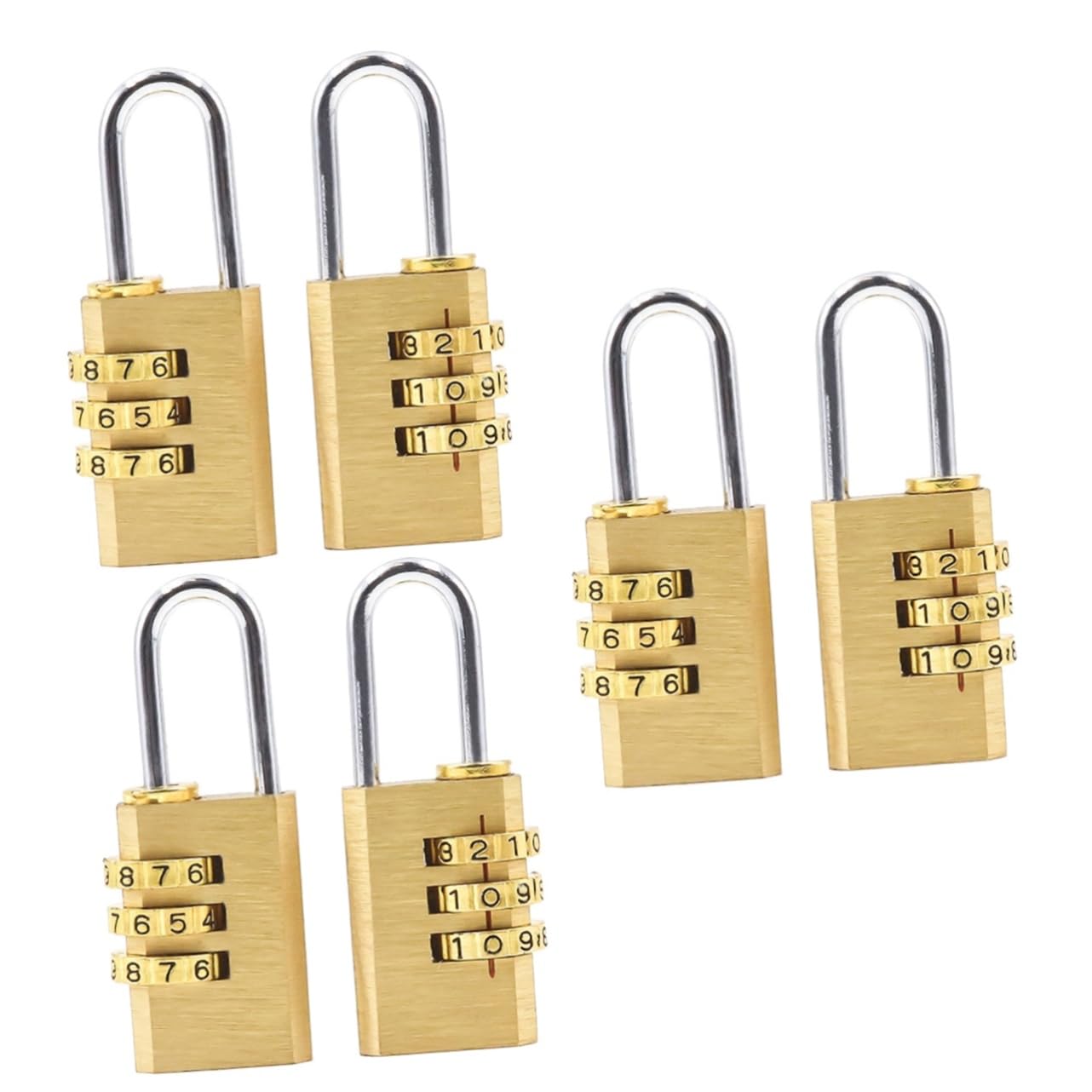 VALICLUD Lucchetto A Combinazione Per Zaino Da 6 Pezzi Quadrante Lucchetto Per Numero Lucchetto Per Valigia Lucchetto Per Bagaglio