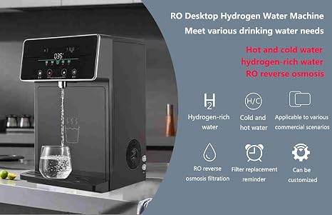 Hydrogen Water Generator for Home & Commercial Use - 2500PPB Molecular Hydrogen Machine with RO Filtration - Smart H2 Maker for Hotels, Gyms, Cafes & Restaurants