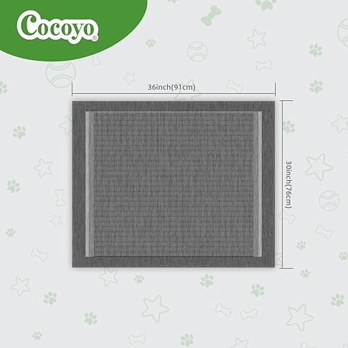 Miniatura 4 de COCOYO Almohadillas de entrenamiento para perros de tamaño extra grande, absorción de carbono que elimina el olor de orina, almohadillas de carbón