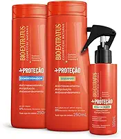 Kit Bio Extratus +Proteção Shampoo, Condicionador e Spray Beach Hair