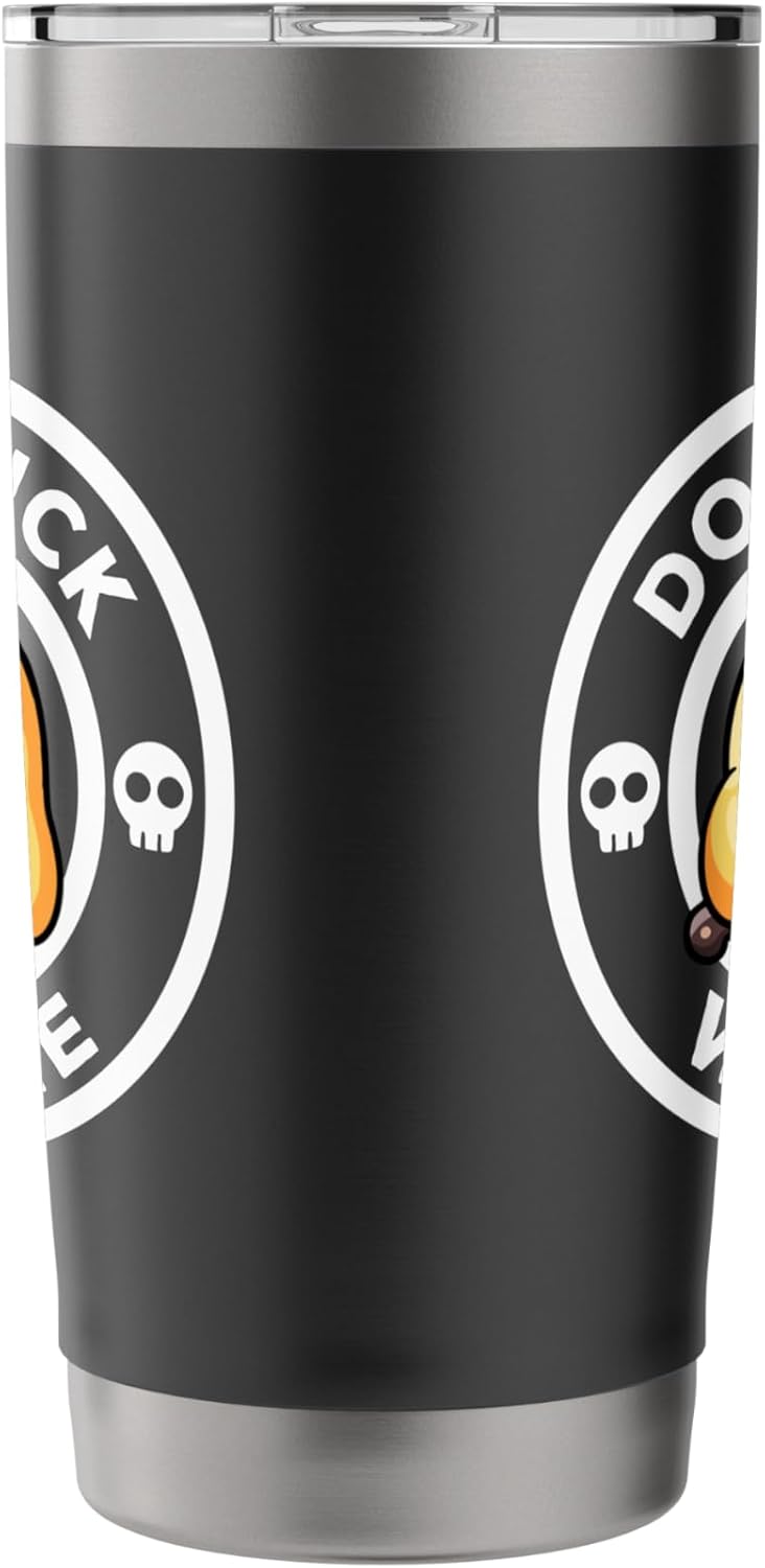 Don't Duck With Me I Love Duck Lovers Funny Rubber Duck Stainless Steel Insulated Tumbler - Image 4