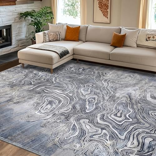 Image of Medallion Vintage Look Carpet for Living Room Bedroom Dining Room | Washable Area Rug with Non Slip TPR Backing | Modern Floor Carpet for Home(Design02-16x24 Inches)