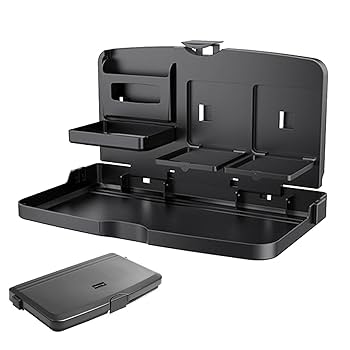 Amazon | カーシート折りたたみトレイ 1/2個 - ドリンクフード