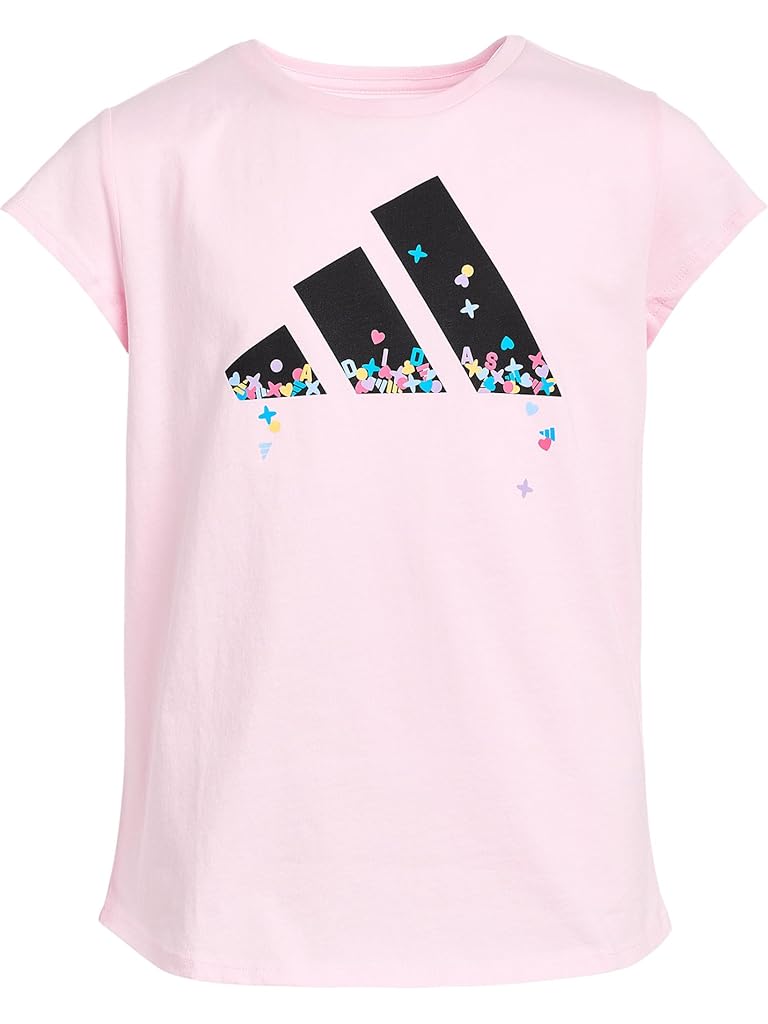 Pink adidas Essential Heather Tee (Big Kid)
