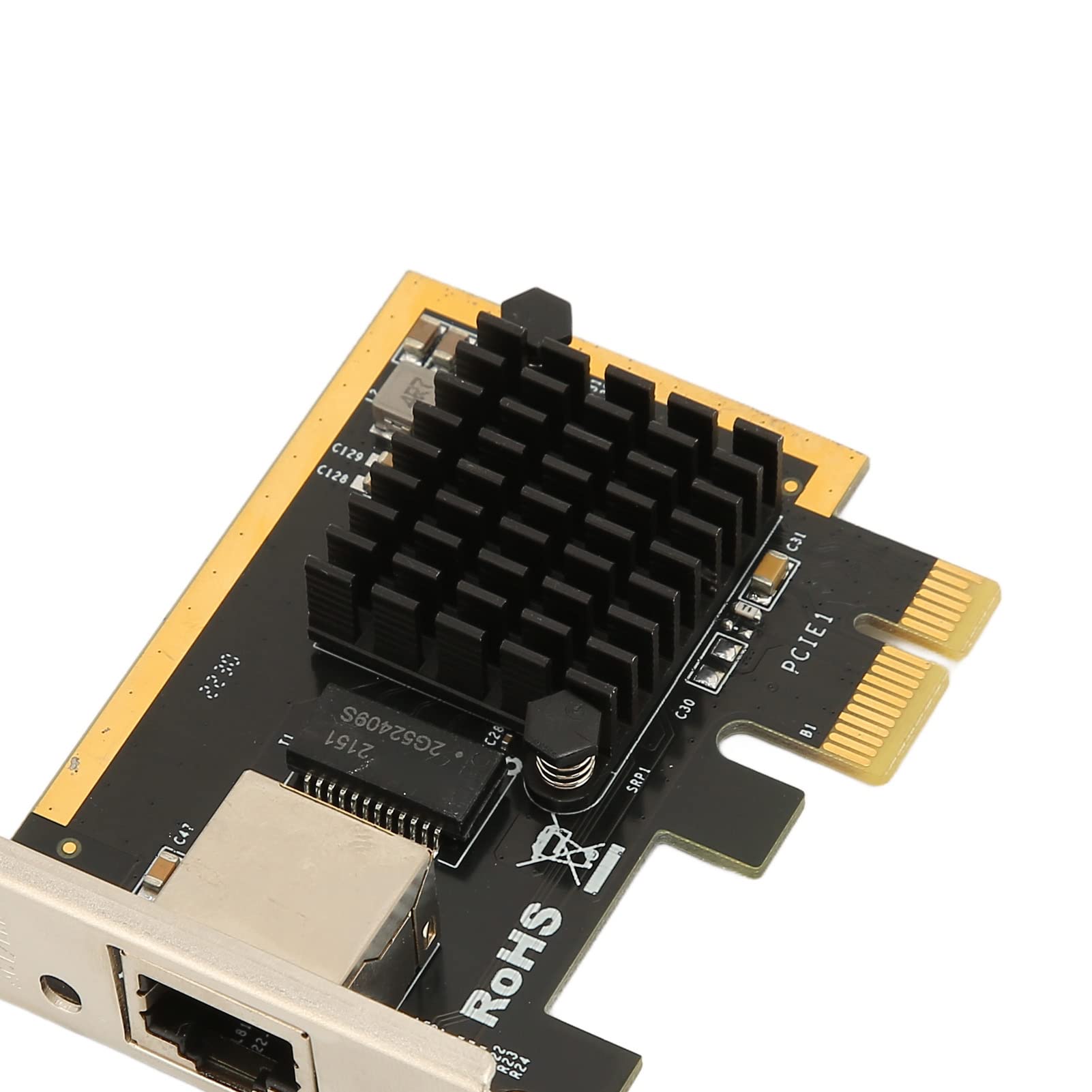 Scheda Ethernet PCIE, Velocità Dati 2,5 Gbps, Tecnologia 2,5 Gbase T, Corpo Dual Link e Adattivo Semi Dual Link, per PCIE X1, X2, X4, X8, X16 Adatto per Windows