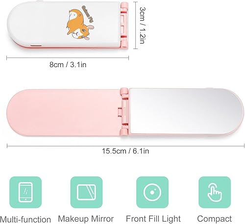 Miniatura 2 de Funny Guinea Pig LED Phone Light Mini Cell Phone Stand Portable Selfie Lights Makeup Mirror