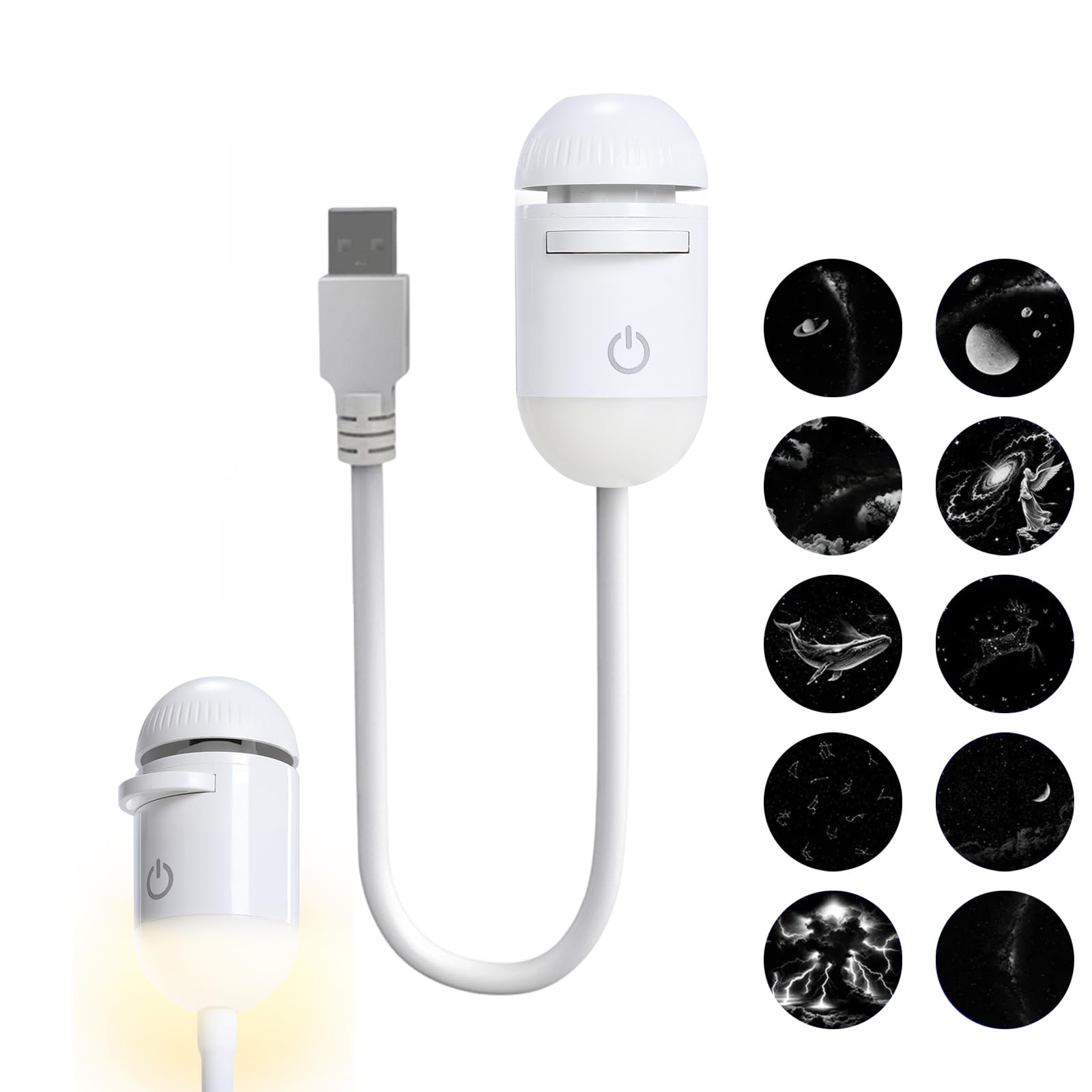 Veilleuse projecteur d'étoiles, lampe LED nébuleuse pour plafond, lumière d'ambiance USB ciel étoilé pour chambre à coucher, décoration de chambre d'enfants et d'adultes, affichage galaxie rêveuse