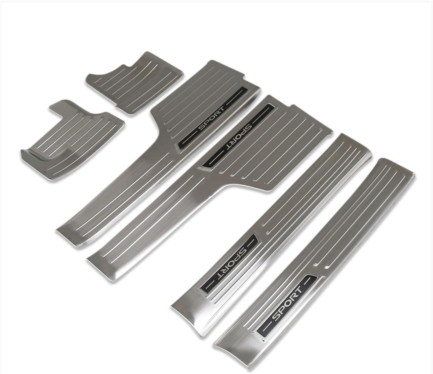 Beautost Fit for Mazda New CX-70 2025 2026 Inside Door Sill Scuff Plate Guard Cover Trims Stainless Steel (Silver)