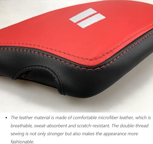 Miniatura 5 de BOYUER Funda para consola central para Dodge Challenger 2015, 2016, 2017, 2018, 2019, 2020, 2021, 2022, 2023, funda de piel para consola central,