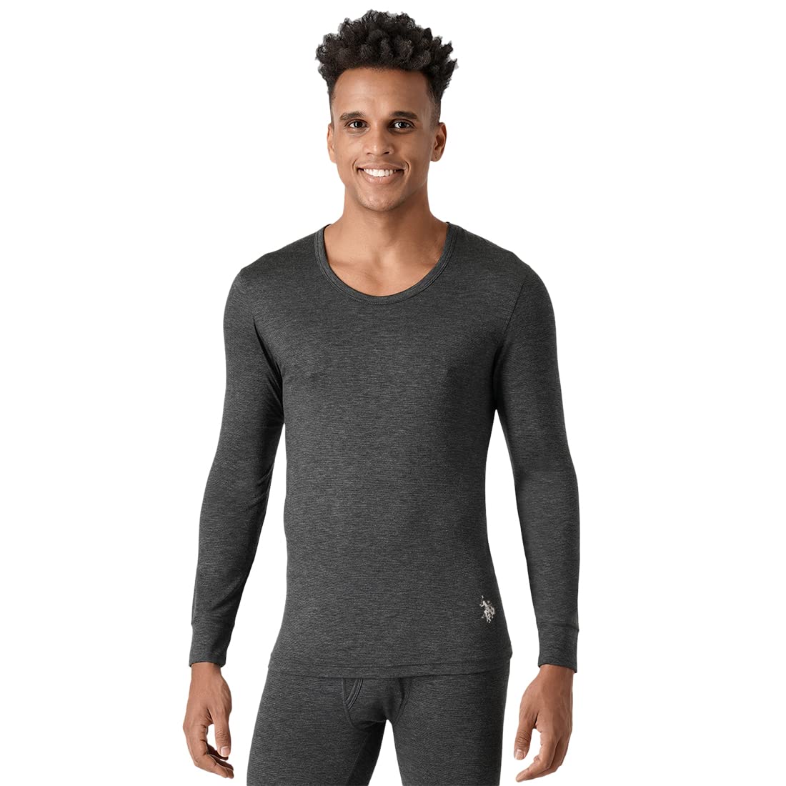 u.s. polo assn. Men's Solid Polyester Regular Fit Thermal Top-picture-12