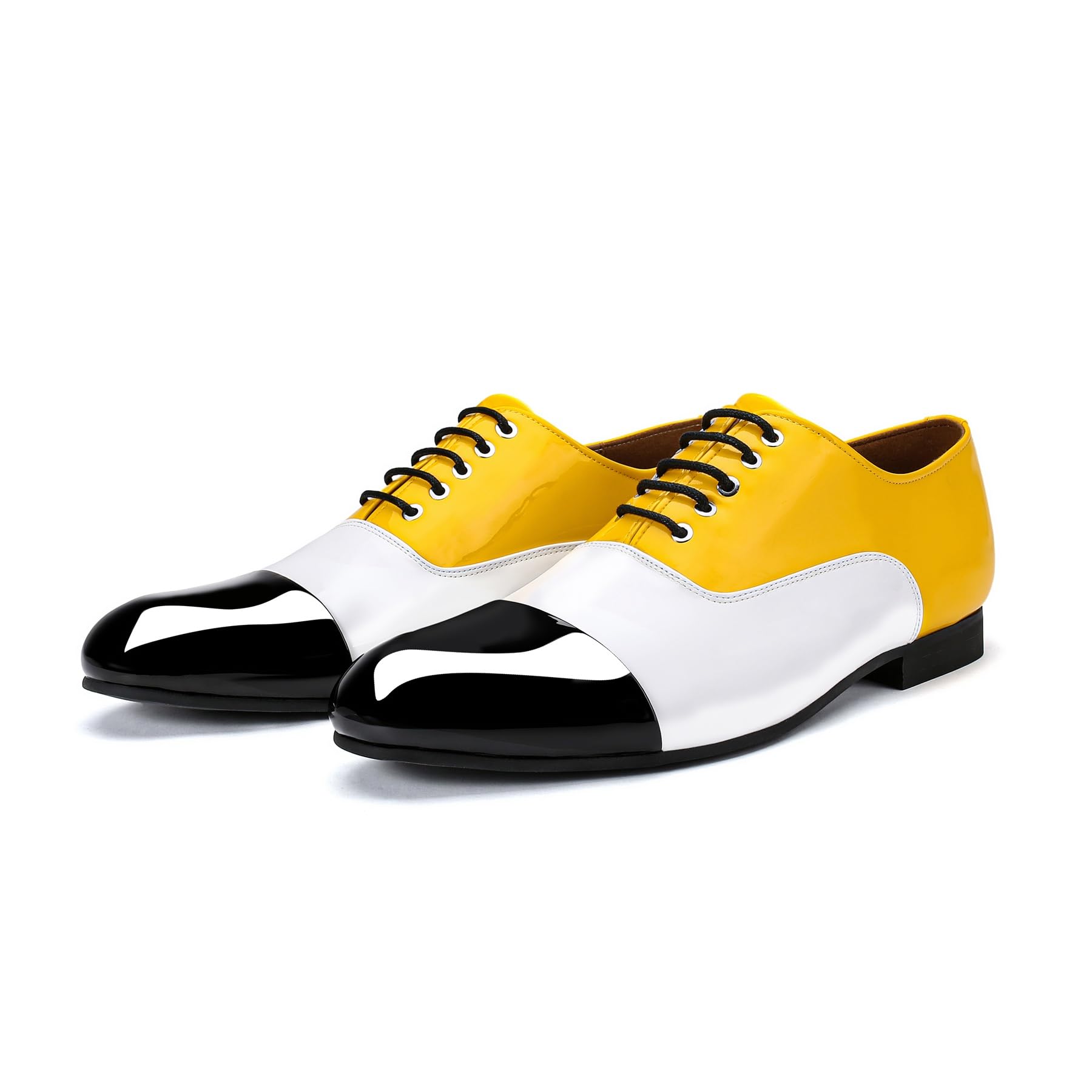 Allthemen Hombre Zapatos Formales Color Bloques Oxford Negocios Punta Redonda Ligeros Cómodos para Bodas y Cenas