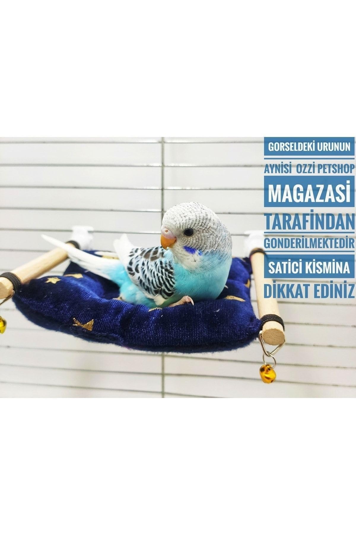 Muhabbet Kuşu için Yumuşak Uyku Yatağı ve Tünek, Sürpriz Hediyeli