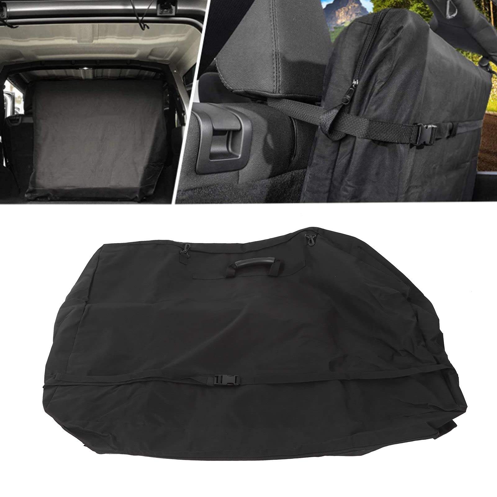 Bolsa de almacenamiento rígida para coche Aramox maletín de transporte bolsa de techo impermeable con asa de mantenimiento compatible con Jk/Jl