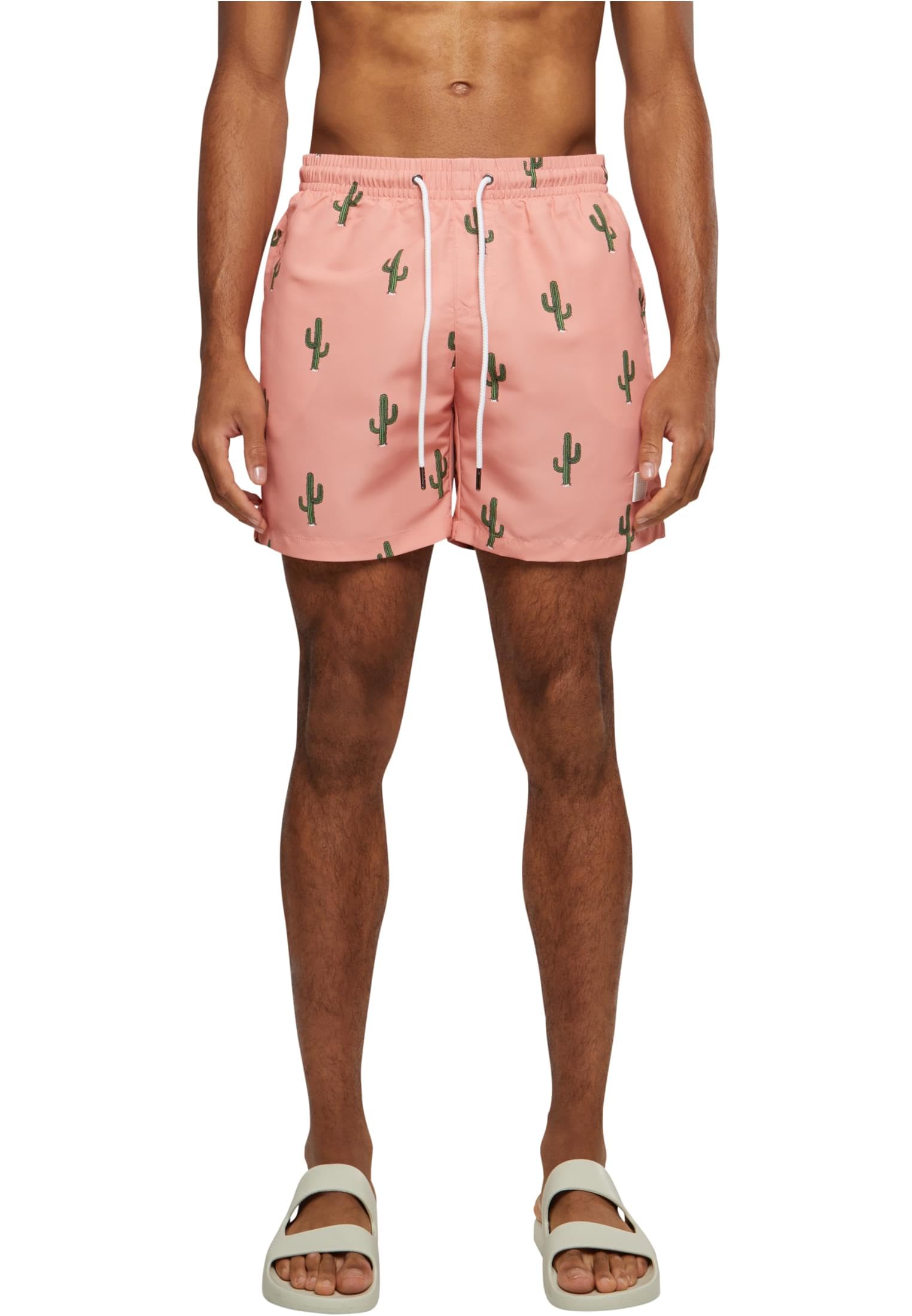Urban Classics Men's Pattern Swim Shorts, Cactus AOP, XL