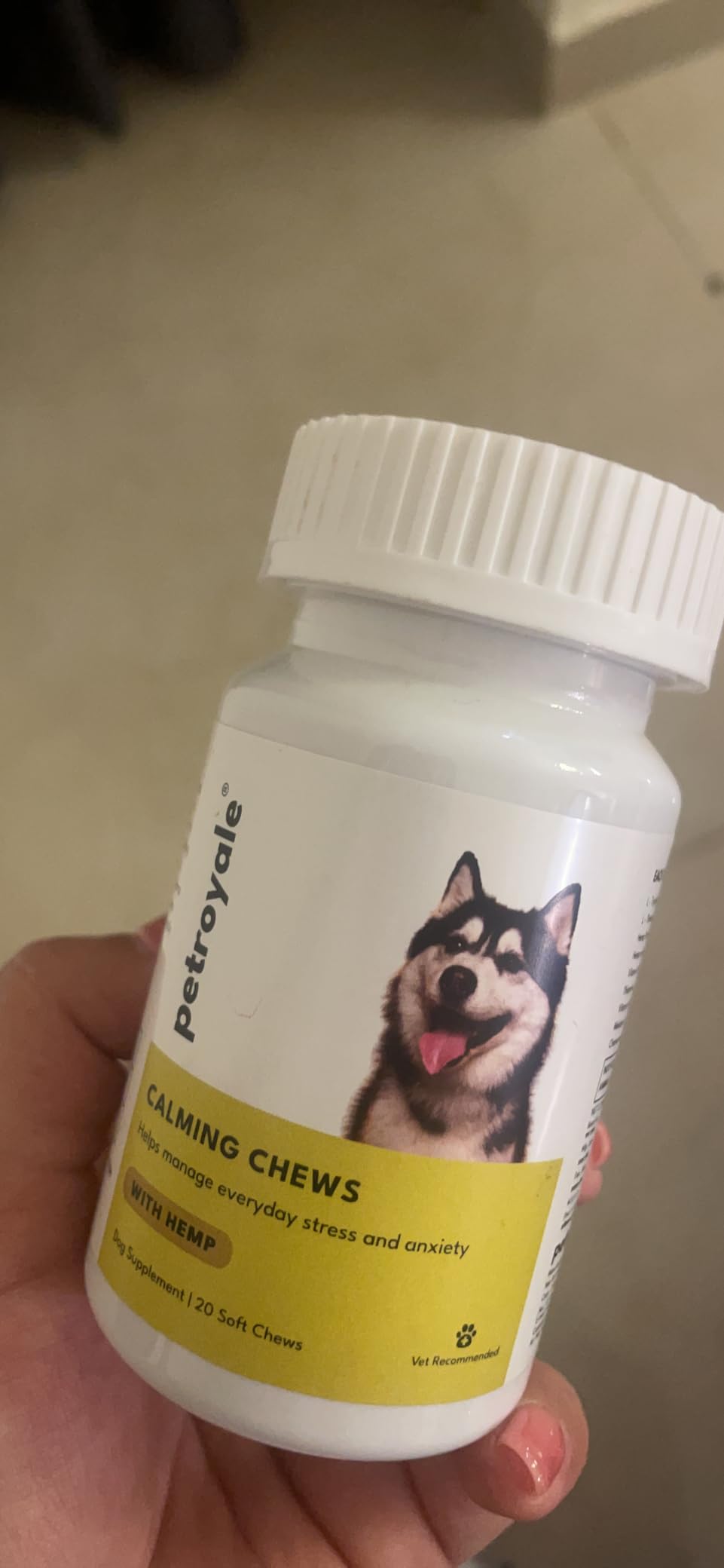 Petroyale Calming Chews for Dogs with Hemp Seed Oil AntiAnxiety