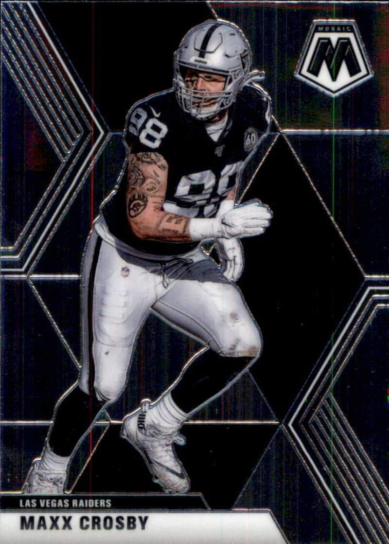 2020 Panini Mosaic #108 Maxx Crosby Las Vegas Raiders NFL Football Trading Card