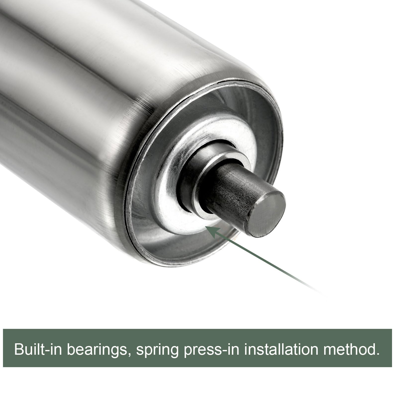 2 Rulli Trasportatori In Acciaio Inox - Diametro 50mm, Lunghezza 250mm, Per Magazzini E Fabbriche - Foto 6