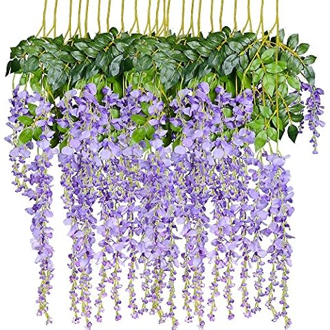 DearHouse 12 Pack Wisteria Vine Cover
