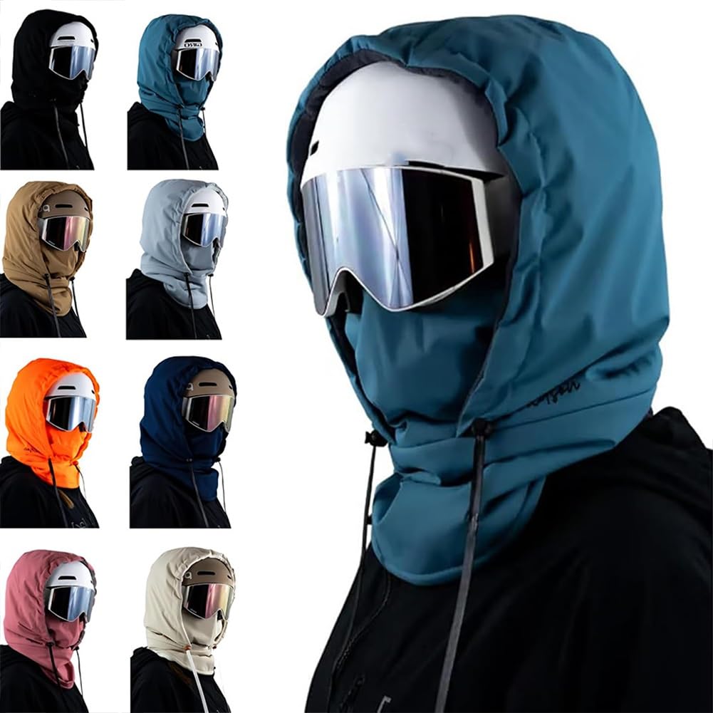 Waterproof Fleece-Lined Hood for Skiing Winter Balaclava Hat Snowboarding Winter Ski Cycling Face Mask Men Women