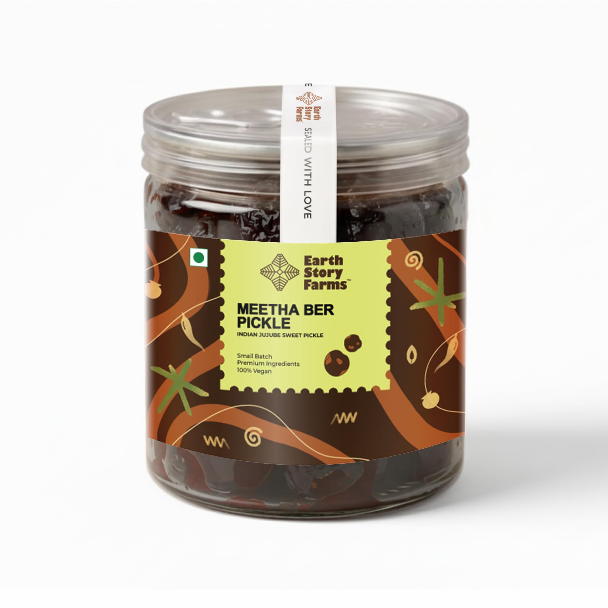Earth Story Farms Meetha Ber Pickle | No Preservatives | Sweet Jujube Pickle| Premium Ingredients | Testy Kul Pickle | Meetha Ber Ka Achar (200gm)