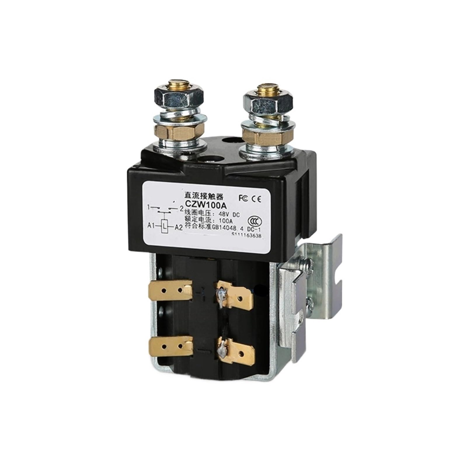 TPKMVGAP SW80 SW80P CZW100A CZWP100A ZJW100A DC 12V 24V 36V 48V 60V 72V 84V 1NO DC Contactor(CZW100A,48V)