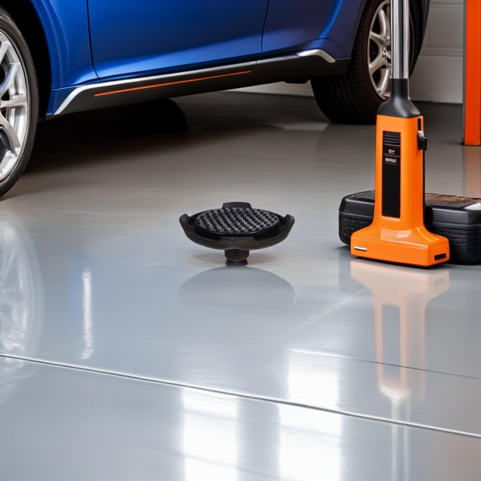 OUNONA Cuscinetto di Sollevamento Idraulico in Gomma Antiscivolo per Martinetto Tampone di Protezione per Auto e Camion Accessorio Resistente All’Alta Pressione per Manutenzione