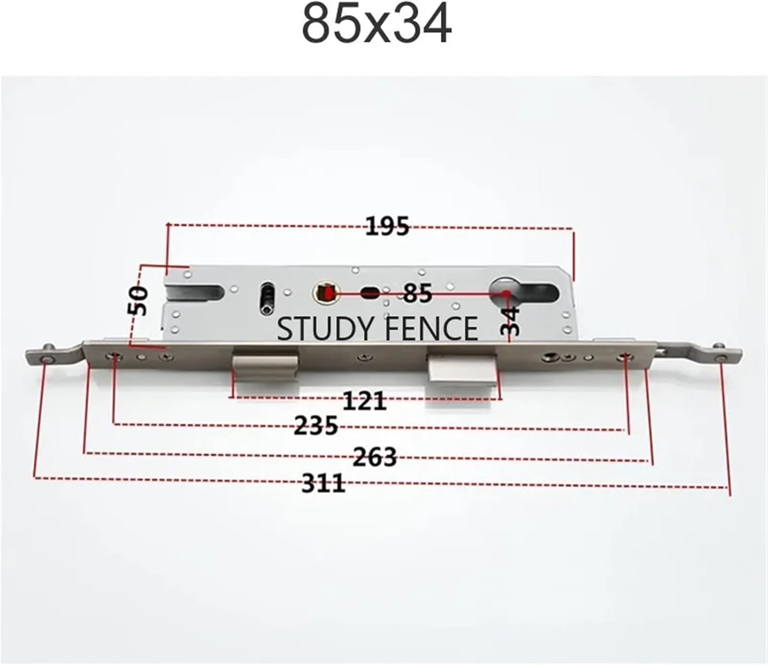 Aluminum Alloy Door Lock Body Multi-Point Margin 8530 8534 9230 9234 Cylinder 1Pcs(9234)