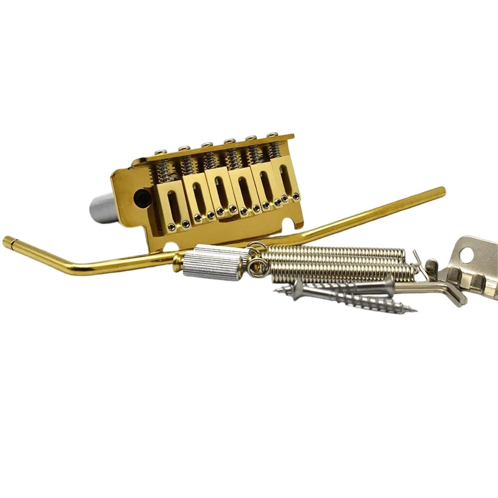 Mostek Gitarowy Gitara Tremolo Bridge String Rozstaw 10,5 MM/10,8 MM Podwójne Akcesoria Części Zamienne(B Gold)