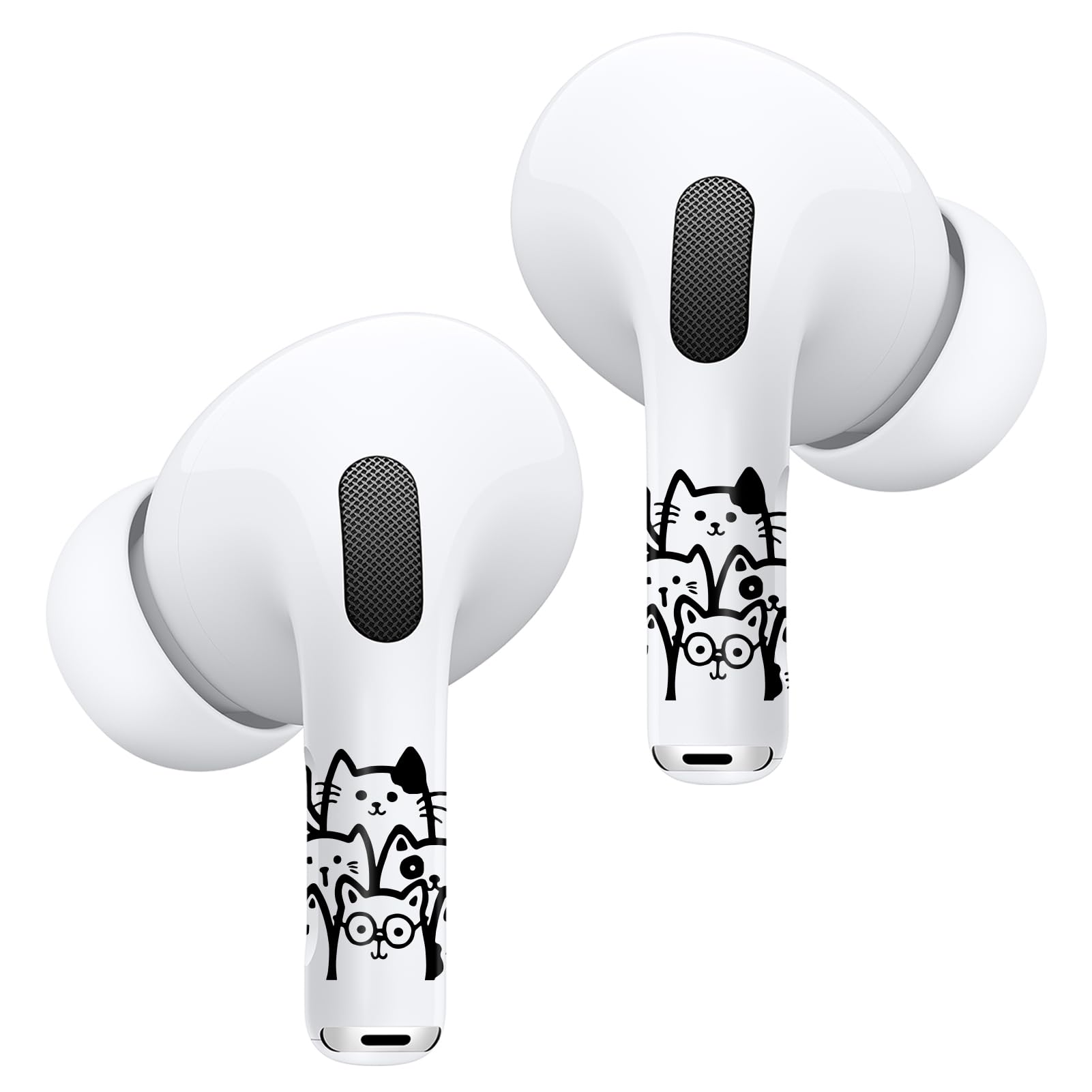 Amazon.com: ROCKMAX for AirPods Pro 2 Skin Accessories, Black Cats