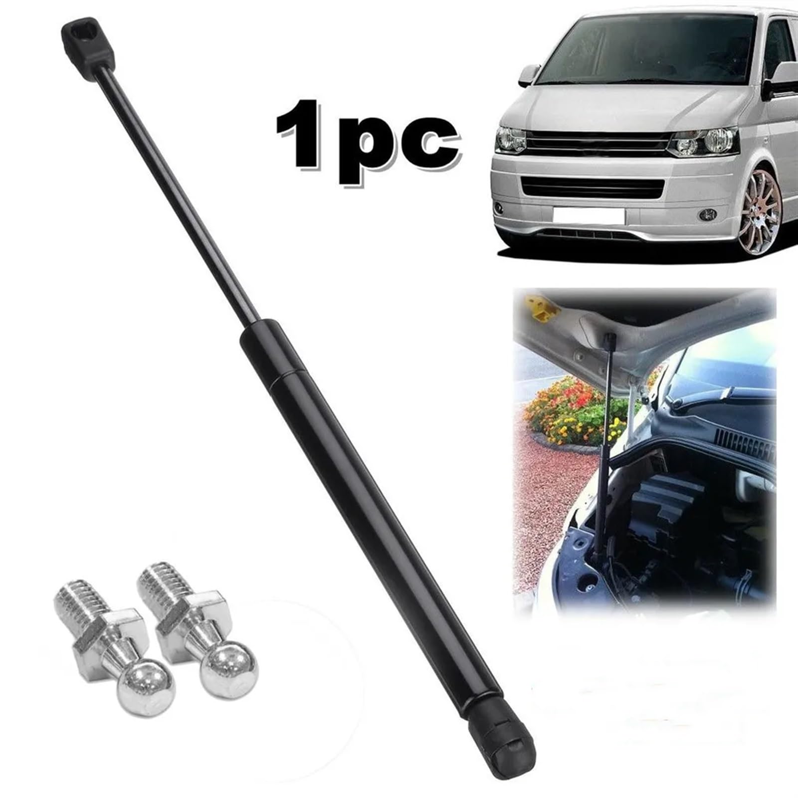 Ammortizzatore idraulico Refit Cofano Ammortizzatore A Gas Ascensore Barre Sostegno Auto per Copertura Del Motore Supporto per VW T5 TransporterCaravelle