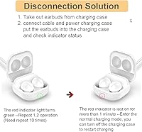 Vista 3 de Funda de carga para Samsung Galaxy Buds 2 (SM-R177), caja de estación de carga de repuesto con cable USB tipo C para auriculares Galaxy Buds 2