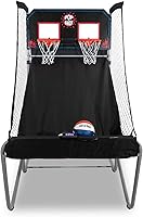 Vista 1 de Pop-A-Shot - Home Dual Shot Juego de baloncesto arcade para el hogar Aro de puntuación con sensor, 16 modos de juego, 7 bolas Plegable para un