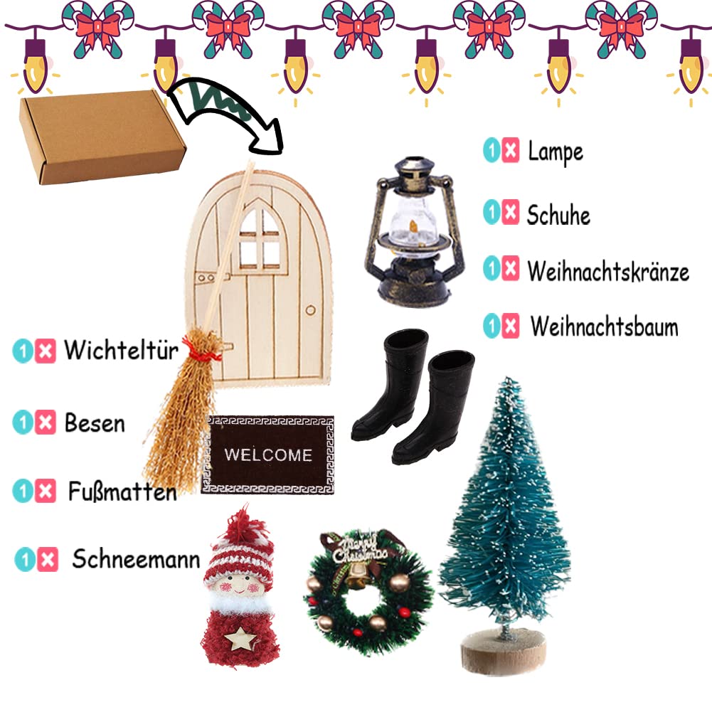 Decor Voor Kerstslaapkamer. Een Groot Houten Bed Met Een Rood Bedsprei En Ingecheckte Kussens En