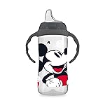 NUK Disney Large Learner Spill Proof Sippy Cup, Mickey Mouse, 10 Oz 1-Pack - BPA Free, Spill Proof Sippy Cup