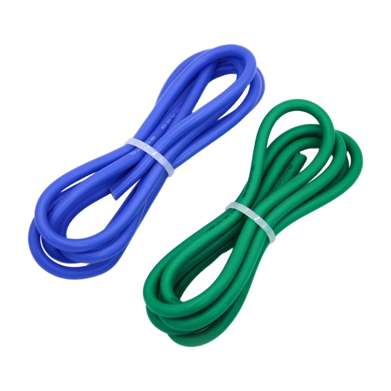 Cavi elettrici 2meter wire silicone 12 14 16 18 20 22 24 26 28 30 AWG 1 M red and 1m black color cable(Blue-green; 2m; 11 AWG)