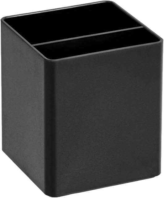 Amazon Basics Plastic Organizer - Pen Cup, Black