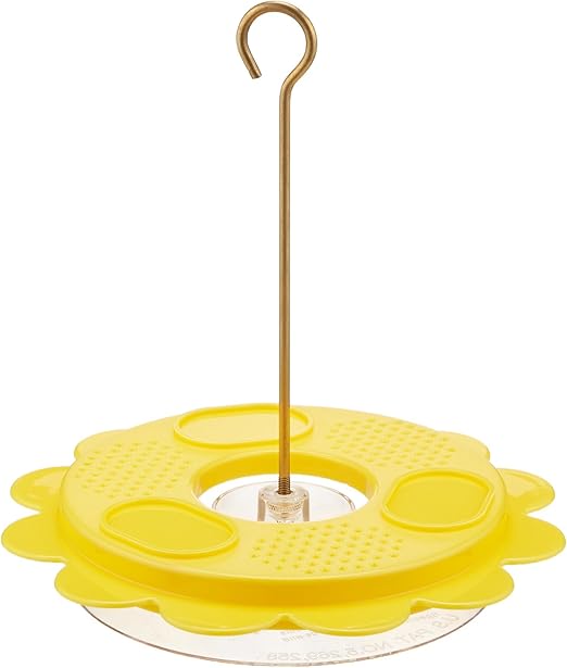 Birds Choice Flutterby Butterfly Feeder – Outdoor Feeder with 12 oz. Nectar Capacity and Fruit Trays, Includes Brass Hanging Rod