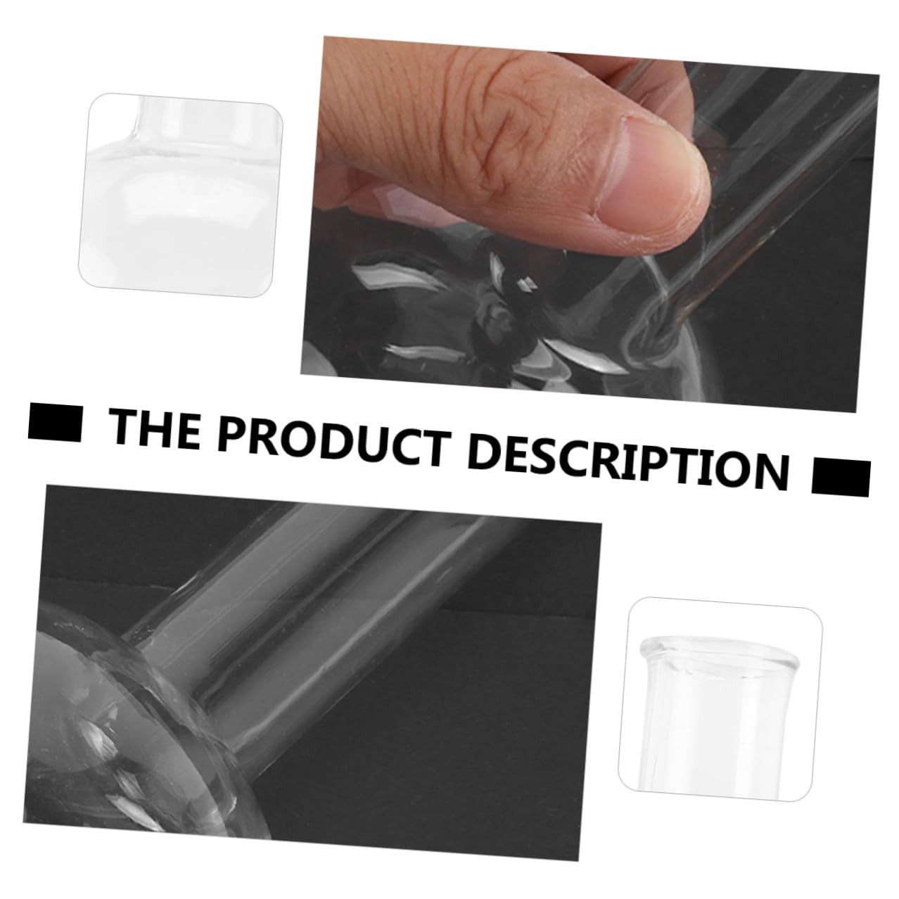 Flachboden Siedekolben mit Gleichmäßiger Wandstärke 250ml aus Glas 3 Stück und Transparenter Glasflasche für Forschung und Bildung