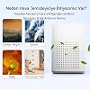 H13 HEPA Filtreli Hava Temizleyici, Aktif Karbon Filtreli, Sessiz ve Kompakt Tasarım, 360° Hava Dolaşımı
